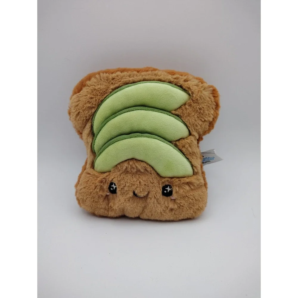 Squishable Avocado Toast Plush 7 Inch Comfort Food Soft Brown Green 2021 Toy
